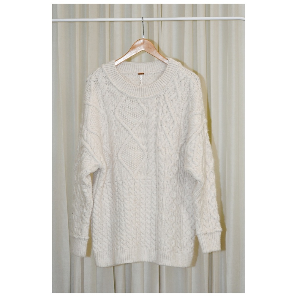Free People Cable Knit Sweater